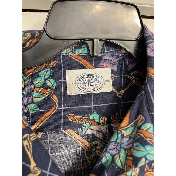 Vintage Millers‎ Sportific Kristin Equestrian Button Up Medium Horse 90's Fitted - Picture 3 of 8